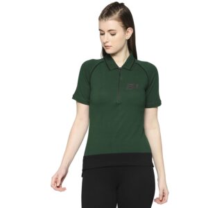Being Human Green Semi Fit Short Sleeve Women's T-Shirt Clothing
