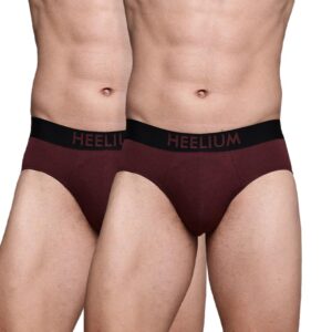 HEELIUM Bamboo Underwear Brief for Men | 3X Softer Than Cotton & Odour Free | Stretchy Fabric & Durable Waistband