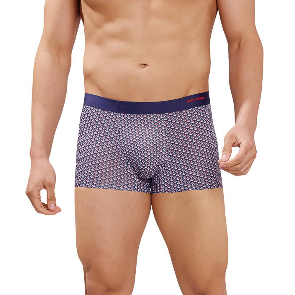 Men's Underwear Trunk - Seamless Fit Comfort-Microfiber Nylon Spandex Printed Innerwear for Men, M111- Ultra Soft, Comfort Fit, 4 Way Flex, Quick Dry, Breathable Fabric - Image 2