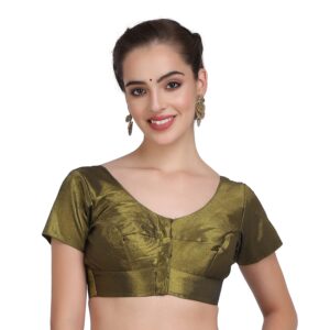 JISB Women's Poly Cotton Short Sleeve Blouse