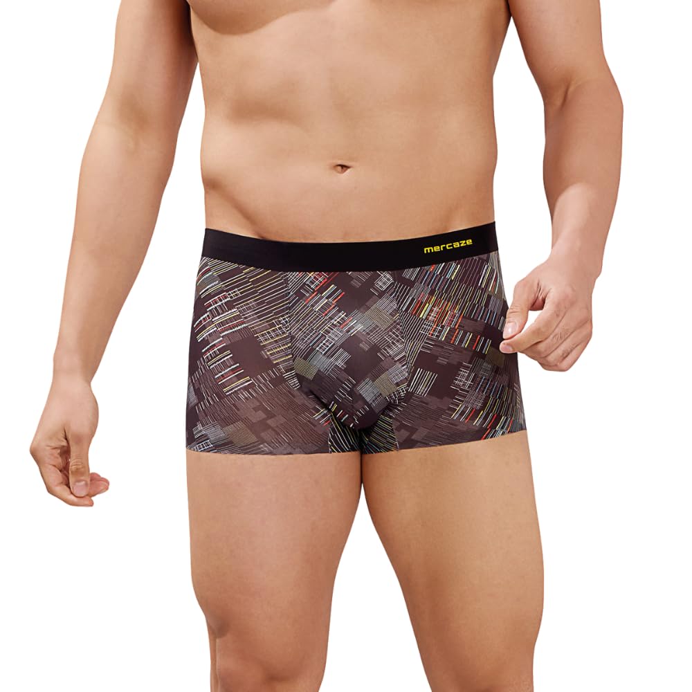 Men's Underwear Trunk - Seamless Fit Comfort-Microfiber Nylon Spandex Printed Innerwear for Men, M111- Ultra Soft, Comfort Fit, 4 Way Flex, Quick Dry, Breathable Fabric - Image 4