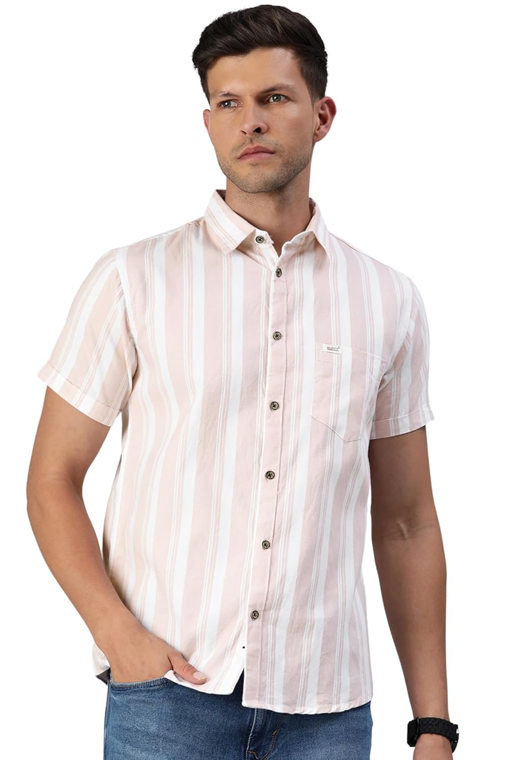 Majestic Man Men's Cotton Slim Fit Shirt - Image 2