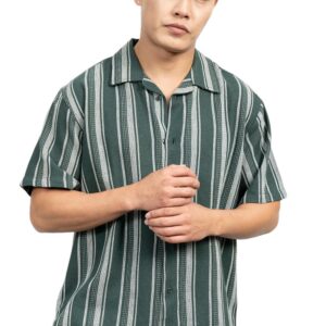 Hubberholme Men Cotton Short Sleeves Oversized Checked Shirt 9