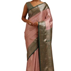 Soch Womens Silk Blend Zari Woven Saree