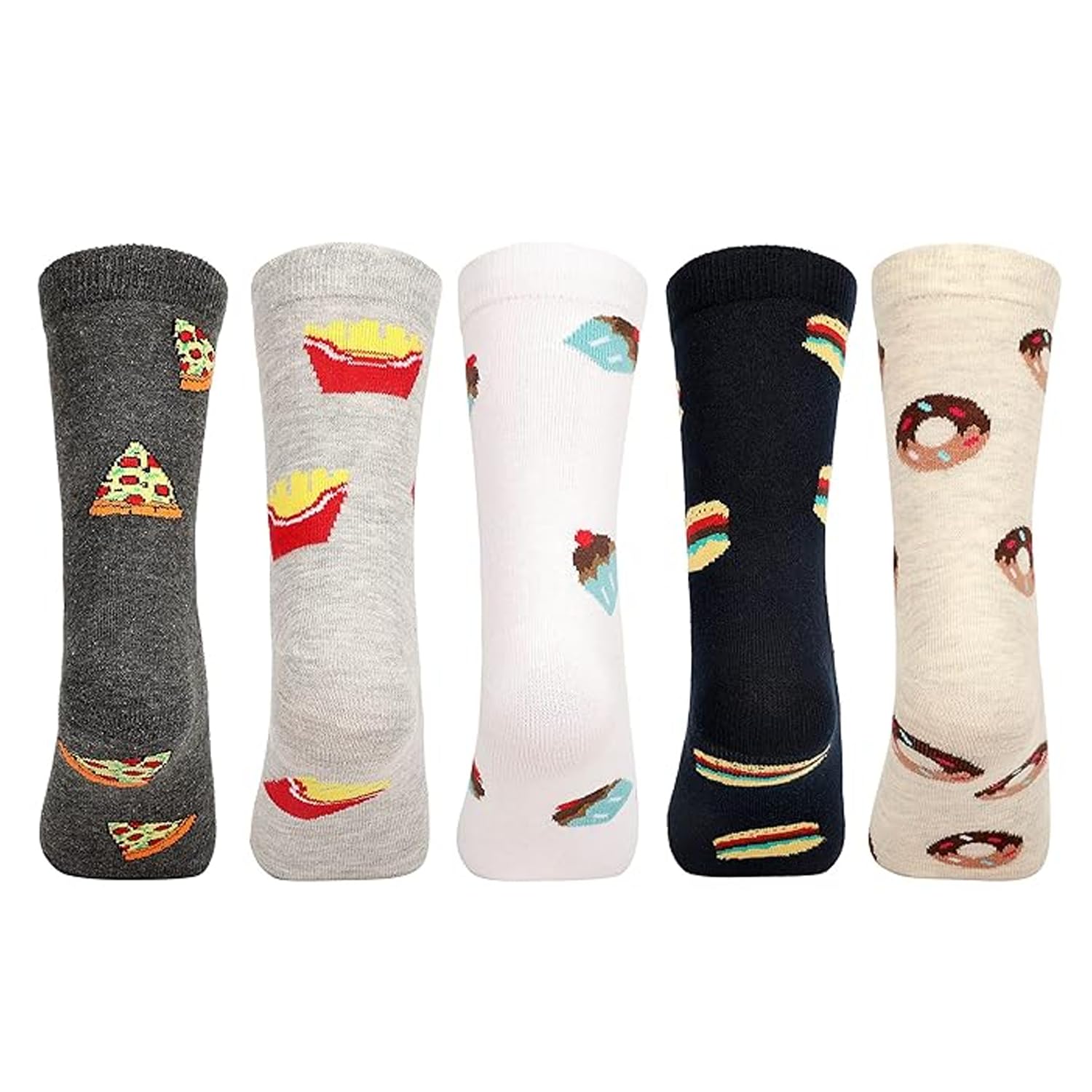 Supersox Funky Women Crew Length Compact Combed Cotton Multicolor Socks Packs Of 5 - Image 6