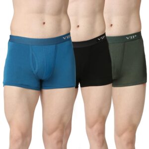 VIP Men's Sensory Cotton Modal Super Soft Trunks With No Marks Elasticized Waistband And Moisture Wicking Properties