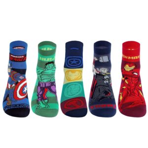 Supersox Disney Character Ankle Length Socks Collection for Men Pack of 5 (Free Size)