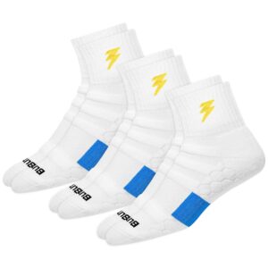 BLITZSOX Hi-Tech Performance Sports Socks for Men (Badminton, Running, Gym & Indoor Training), Pack of 3